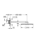 GROHE - Rainshower SmartActive Cube Hlavová sprcha 31x31 cm, 2 proudy, Cool Sunrise 26479GL0
