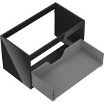 MEXEN - Box-A skříňka pro umyvadlo 80, 1 šuplík, černá lesk 91AX0-0800-470-1-70