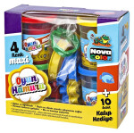 Modelovací hmota Play Dough 4x130g + tvořítka