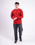 Tričko Carhartt WIP L/S American Script T-Shirt Oxide Red