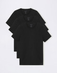 Tričko Organic Basics True Crewneck Tee 3-Pack Black / Black / Black