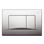 Mereo WC set - Rimless WC hranaté, modul pro sádrokarton, chrom hranaté tlačítko matné MM02NSETRS321