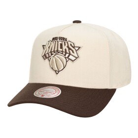 Mitchell & Ness Pánská kšiltovka New York Knicks NBA Brown and Cream Pro Snapback