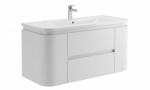 Koupelnová skříňka s umyvadlem Naturel Shelley 119x50x45 cm bílá mat SHELLEY120W SHELLEY120W