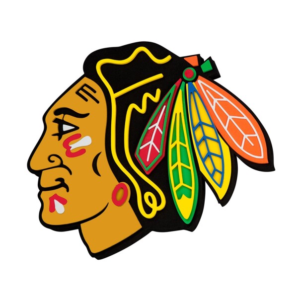 Cedule Chicago Blackhawks NHL 3D Foam Logo