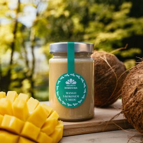 Včelařství Domovina Mango s kokosem v medu Hmotnost: 380 g