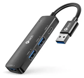 C-TECH UHB-U3-AC / USB hub / 4 porty / 1× USB-A 3.0 / 2× USB-A 2.0 / 1× USB-C 2.0 (UHB-U3-AC)