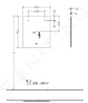 VILLEROY & BOCH - More to See Lite Zrcadlo s LED osvětlením, 650x750x24 mm A4596500