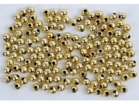 Korálky 6mm, 30g - zlaté