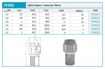 NOVASERVIS - Zpětná klapka s nerezovým filtrem 1/2" JY502/15