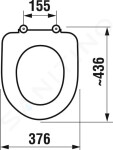 JIKA - Deep WC sedátko, Antibak, bílá H8932813000001