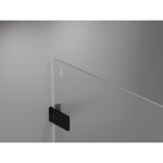 MEXEN/S - Lunar-F sprchový kout skládací dveře levá 75 x 70, transparent, černá 836-075-070-70-00-L