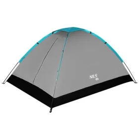 NILS Camp NC3021 šedý / Turistický stan / 2 osoby / 205 x 150 x 105 cm / vodní sloupec: 2000mm (5908261682407)