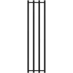 CERANO - Koupelnový elektrický radiátorový set Bertini - 300W - černá matná - 1400x351 mm CER-482081
