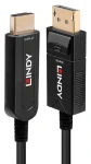 Lindy DisplayPort 1.2 na HDMI 18G AOC černá / Kabel / 20 m / optický hybrid / 4K 60Hz (38491)