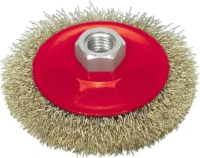Vorel Kartáč drátěný boční 100 mm pomosazený drát / Kartáč / Broušení a leštění