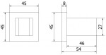 MEXEN - Cube držák sprchy chrom 79350-00