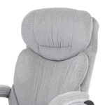 Kancelářská židle, šedá látka, kříž plast stříbrný, houpací mechanismus