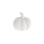 Storefactory Podzimní dekorace Dýně Hagsvik 6 cm, bílá barva, keramika