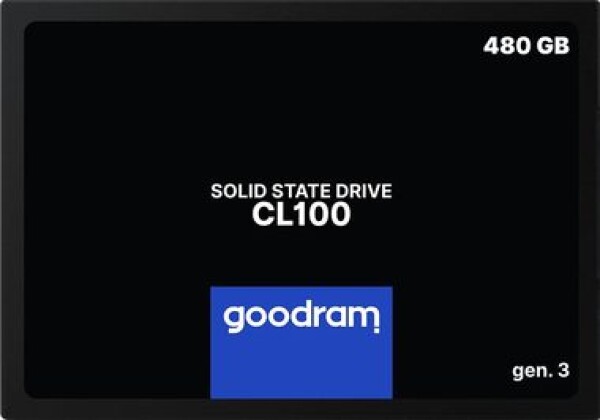GOODRAM CL100 Gen. 3 480GB / 2.5 / SATA III / 3D-NAND TLC / R: 540MBs / W: 460MBs (SSDPR-CL100-480-G3)