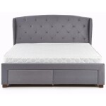 Postel Sabrina 160 popelavě šedá/ořech