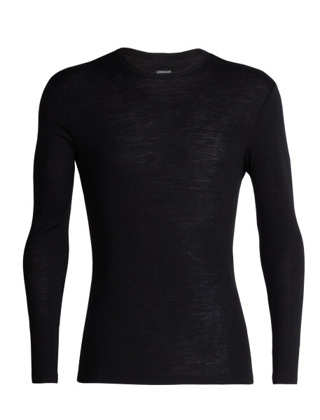 Pánské merino triko dlouhý rukáv ICEBREAKER Mens 175 Everyday LS Crewe, Black velikost: S