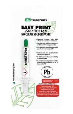 Pájecí pasta Easy Print Sn62 Pb36 Ag2 - 6 g