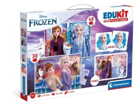 Edukit Frozen 4v1 (pexeso, 48 + 30 puzzle, 6 kostek)