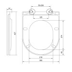 Mereo WC kombi, vario odpad, kapotované, Smart Flush RIMLESS, keramické vč. sedátka VSD91T1