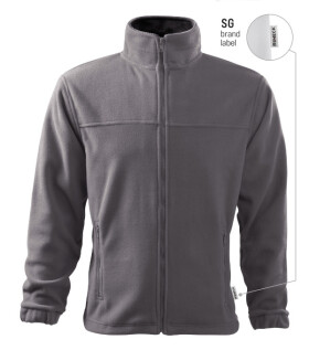Jacket fleece pánský ocelově šedá 36 (brand label) L