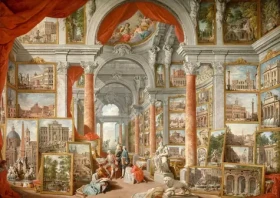 ENJOY Puzzle Paolo Panini: Pohled na moderní Řím
