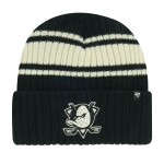 47 Brand Pánská zimní čepice Anaheim Ducks NHL Harbor Stripe ’47 CUFF KNIT Black