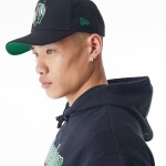 New Era Pánská mikina Boston Celtics NBA Flame Print Oversized Hoodie Velikost: L