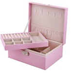 Verk Elegantní šperkovnice a organizér na bižuterii - růžová