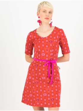 Červené dámské vzorované šaty Blutsgeschwister dámské