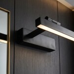 Koupelnové nástěnné LED svítidlo SWE034-1W 40cm BLACK OSW-20133