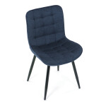 Jídelní židle, modrá, látka, HC-462 BLUE2