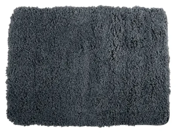 MSV MICROFIBER tmavě šedá / Koupelnová předložka / 50 x 70 cm / mikrovlákno / protiskluzová