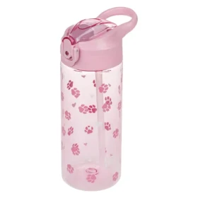 BAAGL Tritanová láhev na pití s brčkem Tlapky 500 ml (A-35413)
