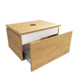 Koupelnová skříňka s krycí deskou SAT Feel 60x30x46 cm medový dub mat SATFEEL60DMD SATFEEL60DMD