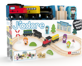 Hrací set vlakové nádraží - 34 ks - J'ADORE