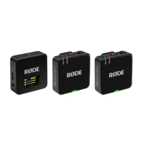 Rode Wireless GO Gen 3 černá / bezdrátový mikrofonní systém / 2x vysílač a 1x přijímač / 3.5mm jack / USB-C (WIGOGEN3)