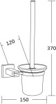 MEXEN - Vane WC štětka černá 7020950-70