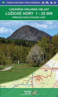 Lužické hory, Žitavské hory, 1:25T /25 Turistické mapy pro každého