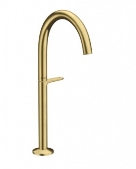 AXOR - One Umyvadlová baterie s výpustí Push-Open, EcoSmart, CoolStart, kartáčovaná mosaz 48030950