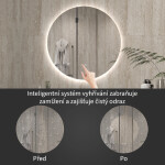 CERANO - Koupelnové LED zrcadlo Verido - Ø 90 CER-537370