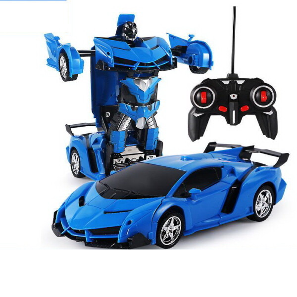 Mamido Auto Robot Transformers 2v1 na dálkové ovládání RC modrý