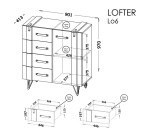 Komoda Lofter LO6