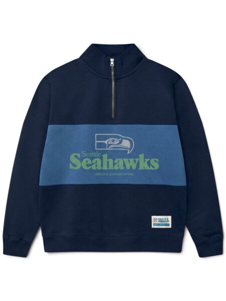 Lobster & Lemonade Pánská mikina Seattle Seahawks NFL Classics L&L '83 Half Zip Velikost: XL