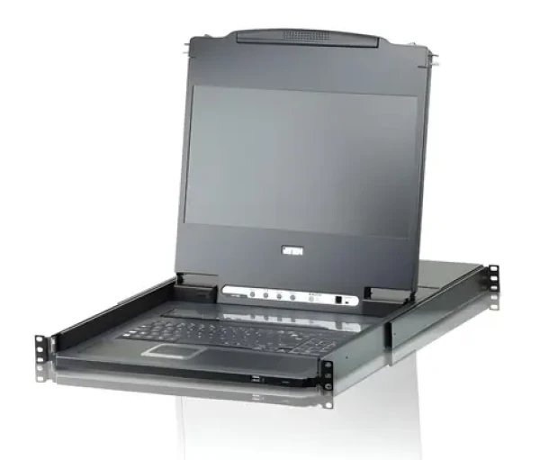 ATEN Console 17.3" LCD FullHD / KVM konzole / DVI+HDMI+VGA / USB / rack 19" 1U / klávesnice, touchpad (CL6708MW-ATA-2XK06UG)